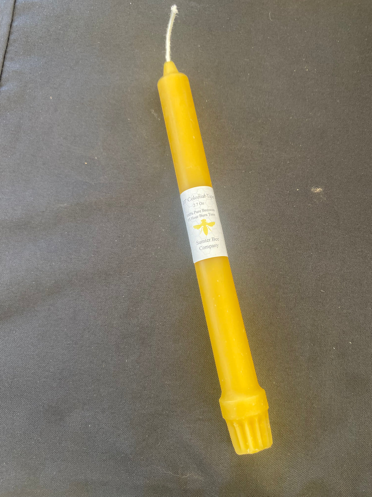 10” Colonial Taper Beeswax Candle