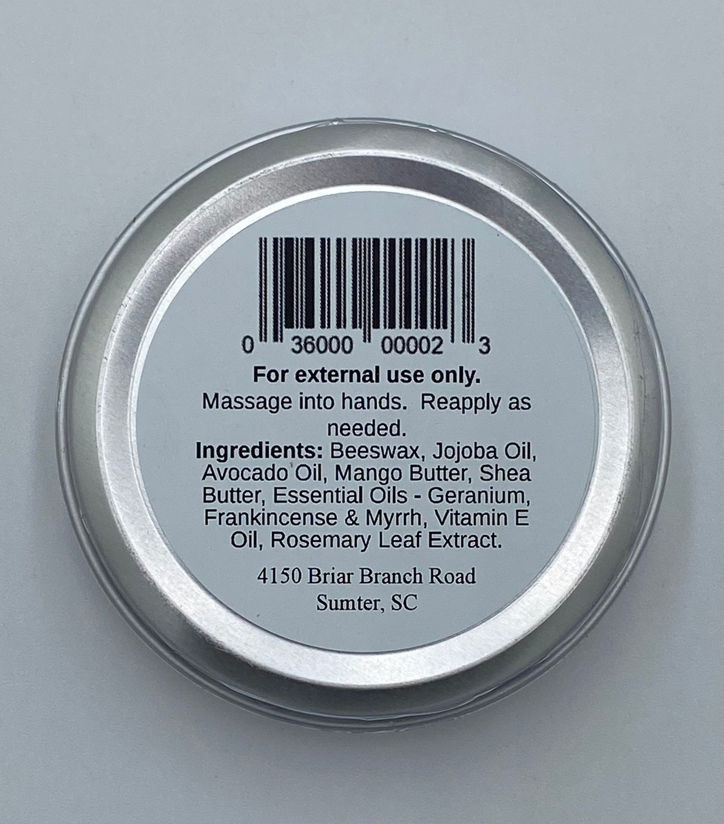 Beeswax Hand Balm - Geranium