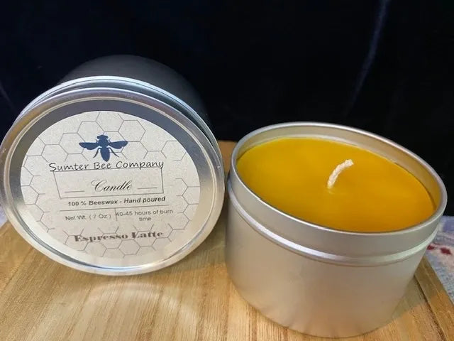 Scented Beeswax Candle Tin - 7 oz