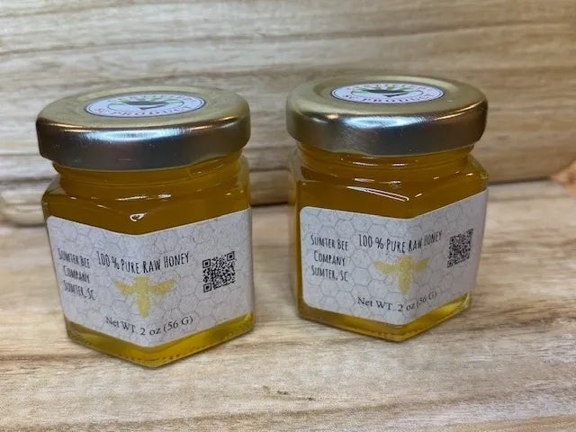 Hexagonal Glass Jar - 2 oz Net WT