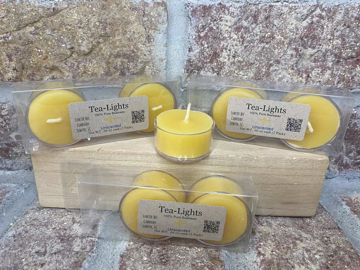 Tealights - Pure Beeswax Candles