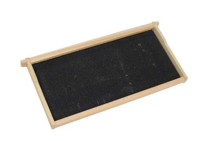 Frame, Deep, Case of 10. Assembled, Grooved Top Bar, Grooved Bottom Bar, No Endbar Holes, Commercial with Plastic Foundation