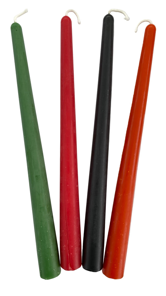 10” Colorful Beeswax Taper Candle