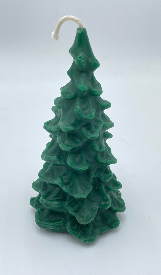 Christmas Tree Beeswax Candle - Blue Spruce Scent