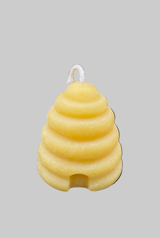 100% Beeswax Skep Hive Candle