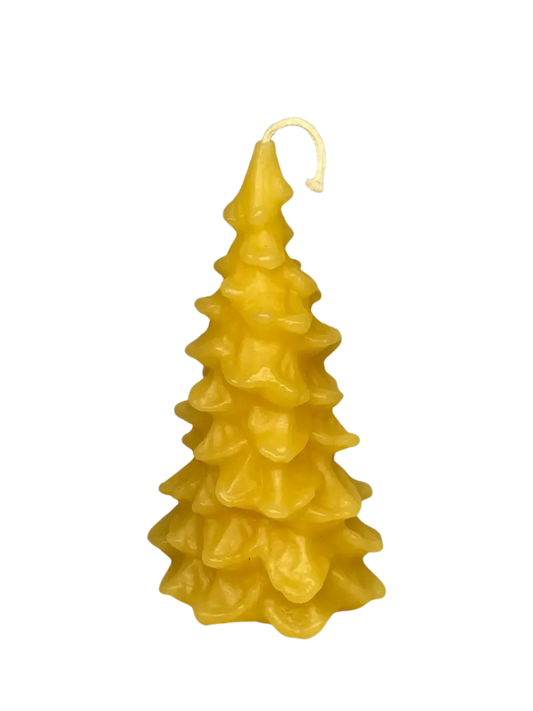 Christmas Tree Beeswax Candle