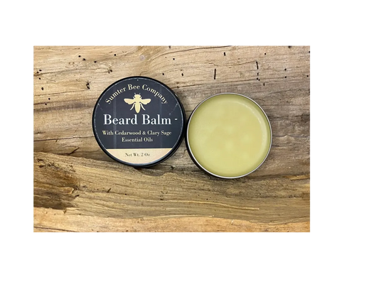 Beeswax Beard Balm with Cedarwood & Clary Sage 2 Oz.
