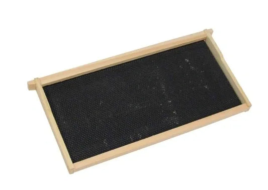Frame, Deep, Case of 10. Assembled, Grooved Top Bar, Grooved Bottom Bar, No Endbar Holes, Commercial with Plastic Foundation